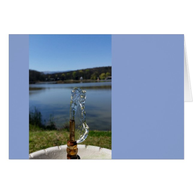 Cartão fonte de água do bebendo (Frente Horizontal)