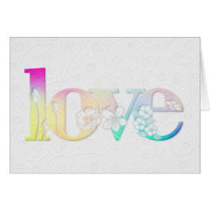 Cartão Fonte de Flor de Amor de Casamento