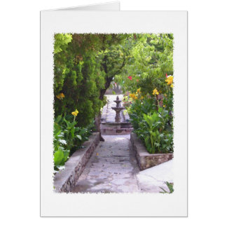 Cartão Fonte do Jardim Mexicano