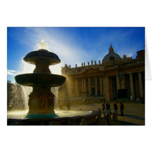 Cartão fonte do vaticano