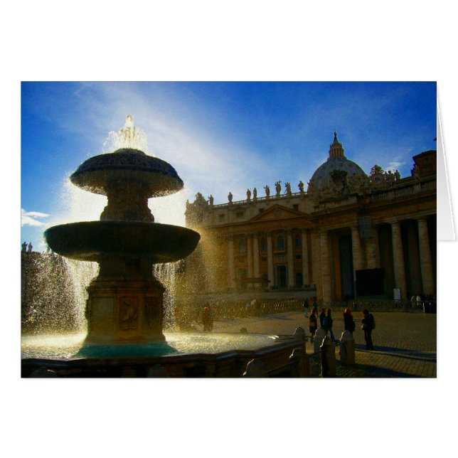 Cartão fonte do vaticano (Frente Horizontal)