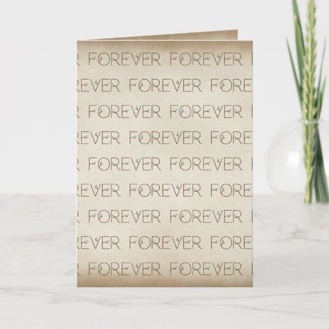 Cartão Fonte Floral Casamento Eterno  (Frente)