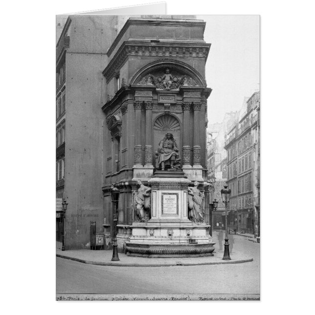 Cartão Fonte Moliere, 1844 (Frente)
