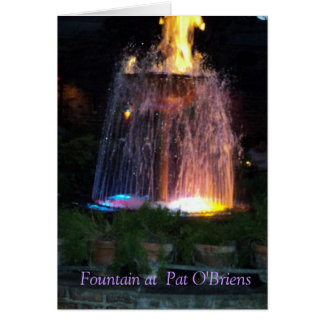 Cartão Fonte na pancadinha O'Briens Nova Orleães