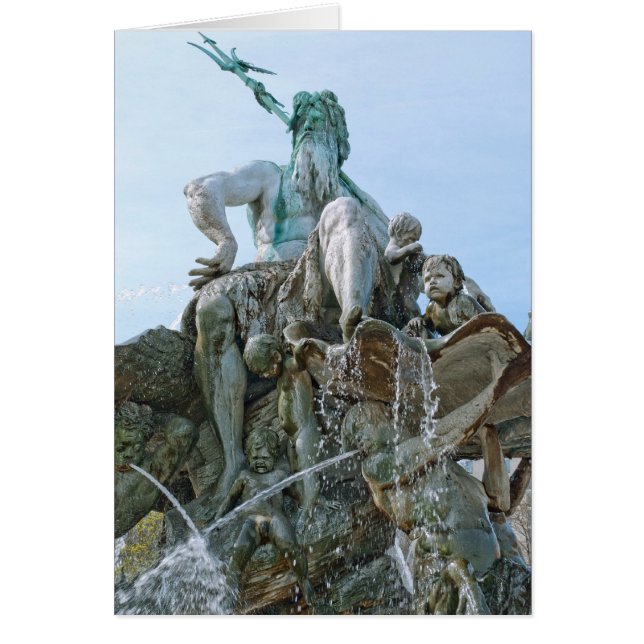 Cartão Fonte Neptune em Berlim (Frente)