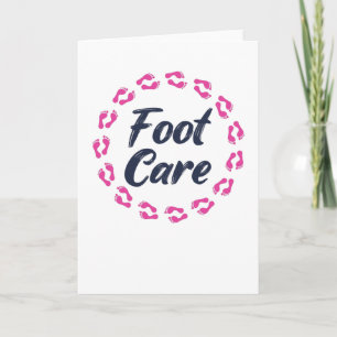 Cartão Foot Care Pedicure Podiatrist Nail Salon Gift
