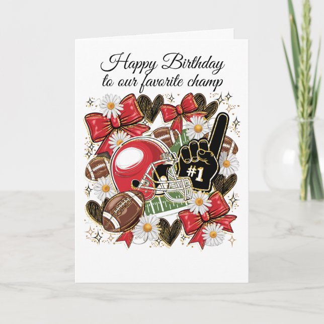 Cartão football card for women/girls (Frente)