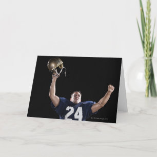 Cartão Football player celebrating