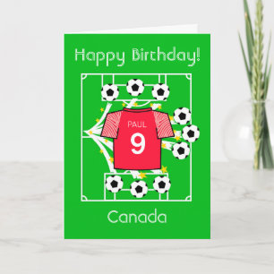 Cartão Football Star Canadá