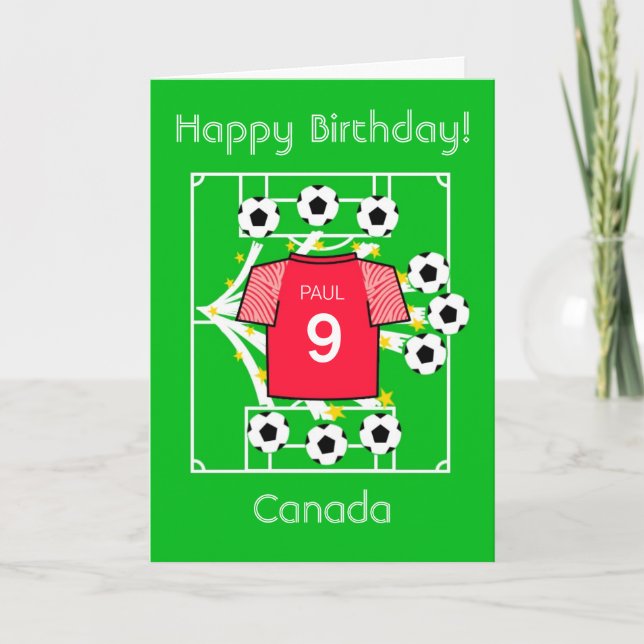 Cartão Football Star Canadá (Frente)