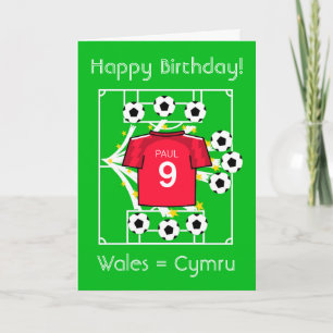 Cartão Football Star Wales Cymru