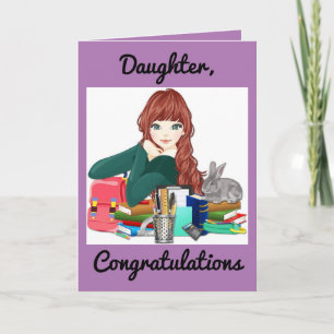Cartão For A Daughter Graduation Greeting Card
