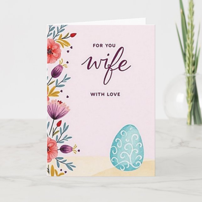 Cartão For My Wife With Love Card (Frente)