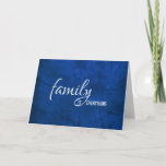 Cartão for son-in-law birthday blue leather<br><div class="desc">Birthday for son-in-law with blue leather textured background.</div>