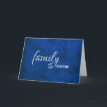Cartão for son-in-law birthday blue leather<br><div class="desc">Birthday for son-in-law with blue leather textured background.</div>