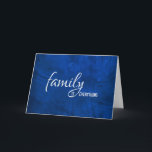 Cartão for son-in-law birthday blue leather<br><div class="desc">Birthday for son-in-law with blue leather textured background.</div>