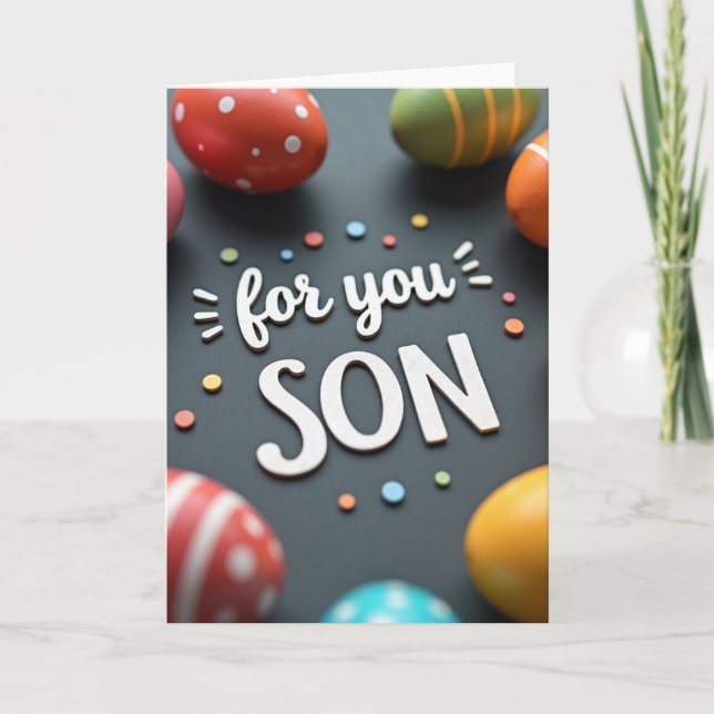 Cartão For You Son Celebration Card (Frente)