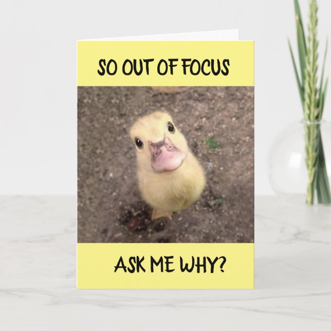 CARTÃO *FORA DE FOCO** PARA I **SINTO SUA FALTA** (Frente)