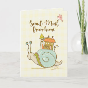 Cartão Fora do College Snail Mail - Olá