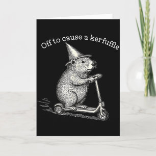 Cartão Fora Para Causar Um Tumulto Groundhog Arruaceiro C