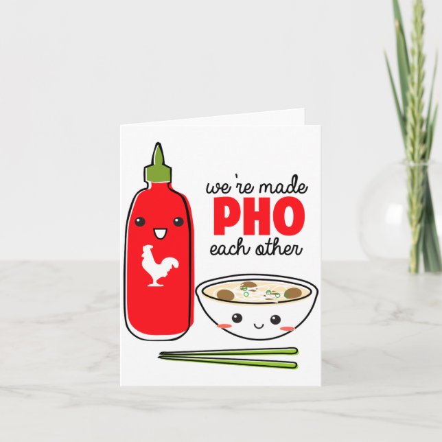 Cartão Foram feitos pho um para o outro (Frente)