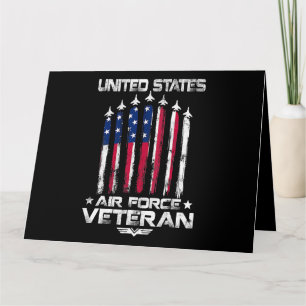 Cartão Força Aérea Americana Veteranos 4 de julho t shirt