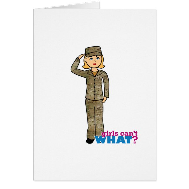 Cartão Força Aérea Camo Blonde (Frente)