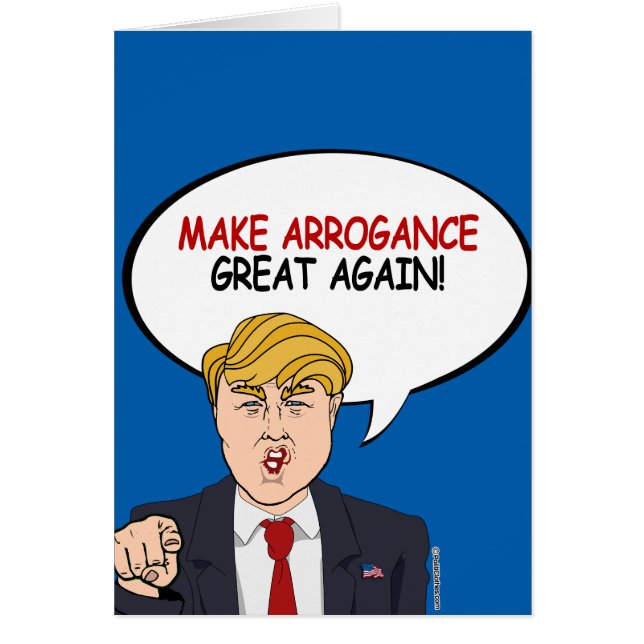 Cartão Força de Cabelo Um de Trump (Frente)