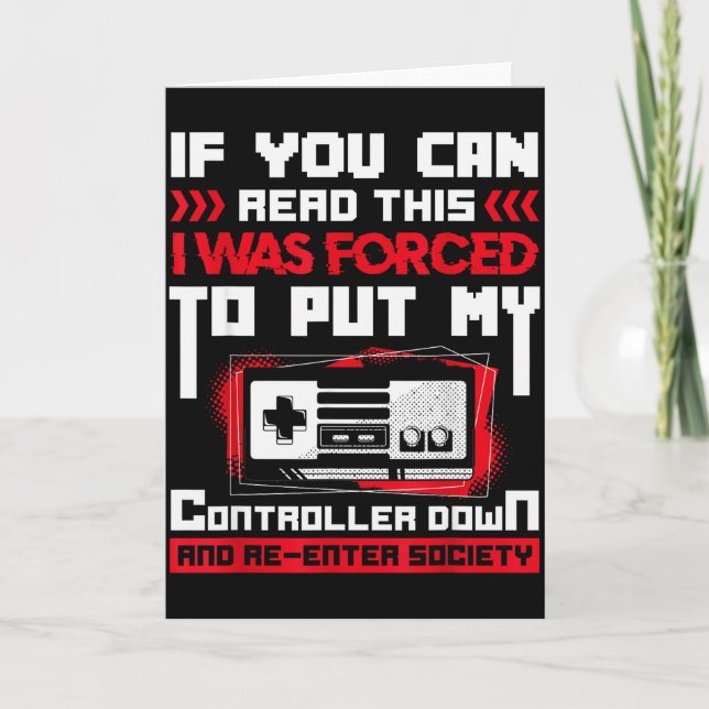 Cartão Forçado a Colocar Meu Controle de Jogo Fora &amp;  (Frente)