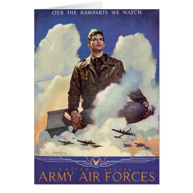Cartão Forças aéreas do exército (Frente)