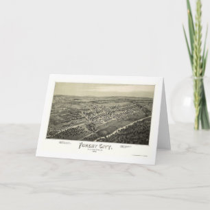 Cartão Forest City, PA Panoramic Map - 1889