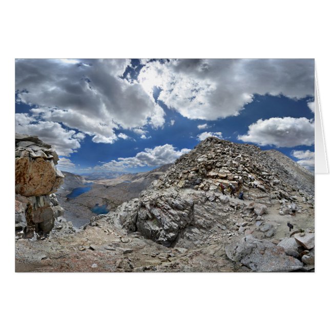 Cartão Forester Pass - John Muir Trail - Sierra Nevada (Frente Horizontal)