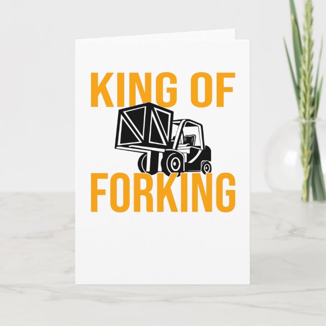 Cartão Forklift Driver Forklift Driver Forklift Saying (Frente)