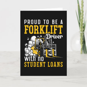 Cartão Forklift Operator Proud To Be A Forklift Driver