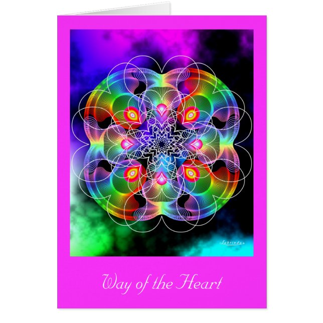 Cartão Forma do Coração (Frente)