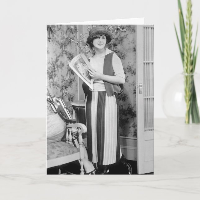 Cartão forma do golfe do 1920 (Frente)