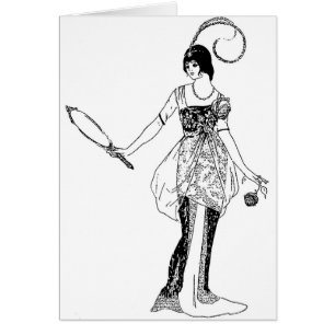 Cartão Forma do vintage