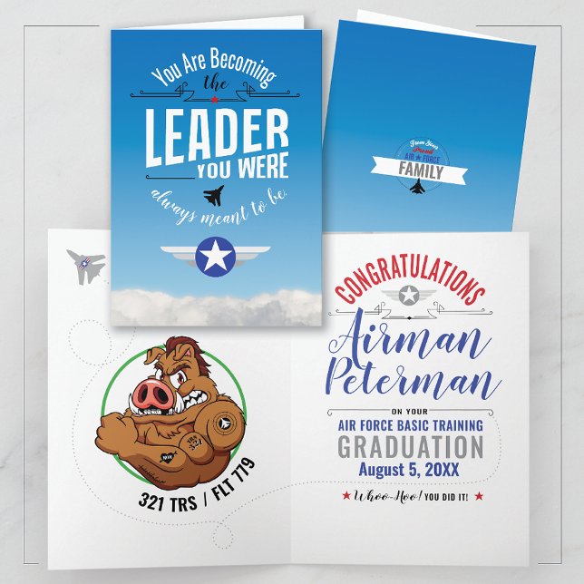 Cartão Formação Básica da Força Aérea 321 Formatação de W (Criador carregado)