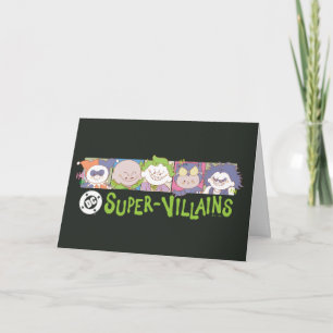 Cartão Formação de desenho dos Super-Vilões da DC