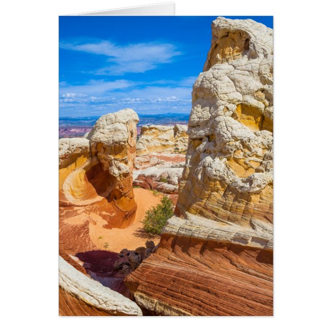 Cartão Formações de Cliff Rock Vermilion (Frente)