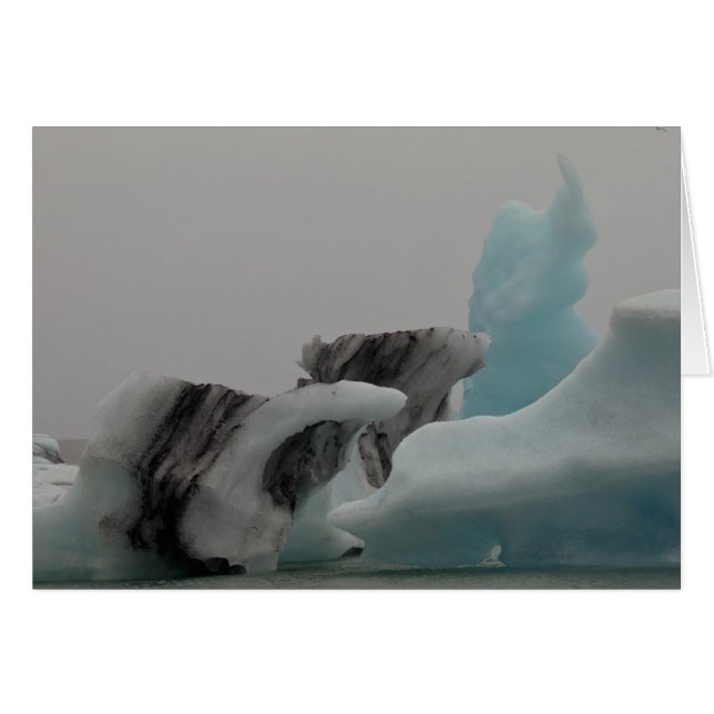 Cartão Formações de iceberg (Frente Horizontal)