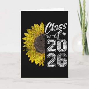 Cartão Formado Da Turma De 2026 Girassol Sênior 26 Último