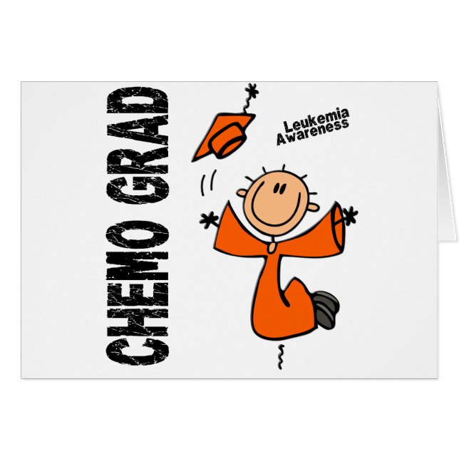 Cartão FORMANDO 1 da leucemia CHEMO (Frente Horizontal)