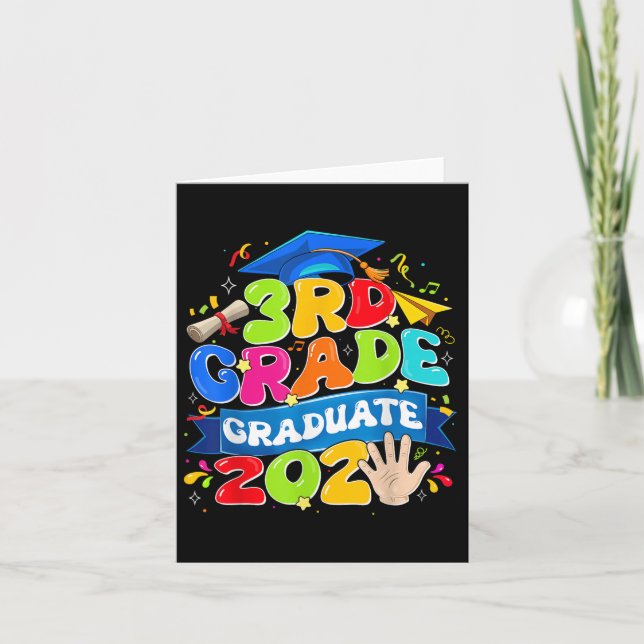 Cartão formando 2025 Da 3ª Série Último Dia Da Escola Gar (Frente)