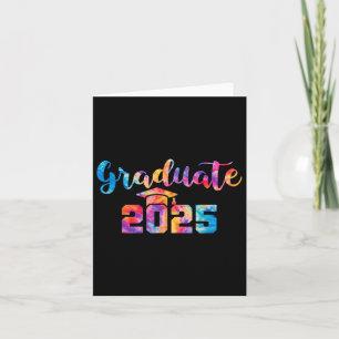 Cartão Formando 2025 Tie Dye Graduation 2025 Cl Of 2025 S