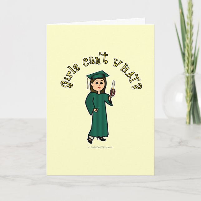 Cartão Formando claro em verde (Frente)