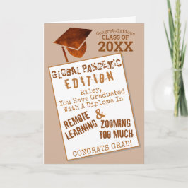 Cartão Formando Cobre Global Pandemic Engraçado