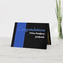 Cartão Formando da academia de polícia dos PARABÉNS