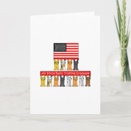 Cartão FORMANDO de Formação Básica da Força Aérea dos EUA