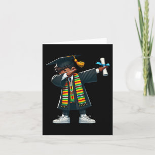 Cartão Formando De Graduação Engraçado Dabbing Black Hist